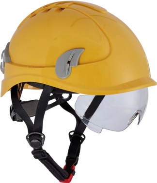 Cerva Alpinworker kaitsekiiver prillidega kollane