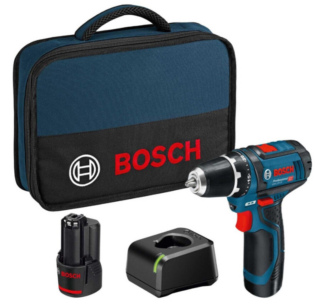 Akukruvikeeraja Bosch GSR 12V-15 2x2.0Ah