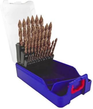 Tivoly HSS Smart Point Ti2CN Fusio 25 osaline puurikomplekt Ø1-13 mm