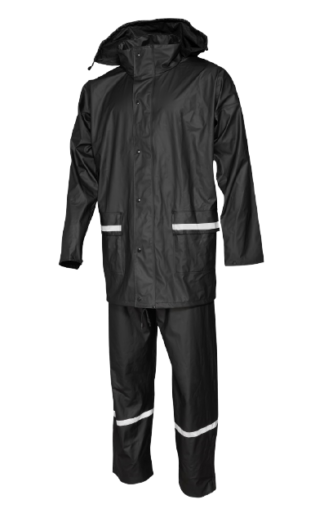 Gesto vihmakomplekt, must