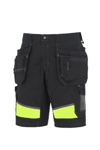 Björnkläderi lühikesed püksid, ripptaskutega, must/kollane