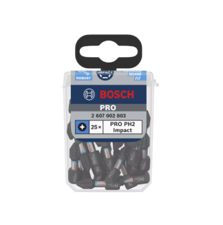 Bosch Impact löögikindel kruvik.otsak, 25mm - PH2 (25tk/karp)	