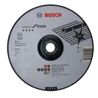 Bosch Rapido metallilõikeketas Ø 230 x 1,9 x 22,2 mm, INOX (1tk)