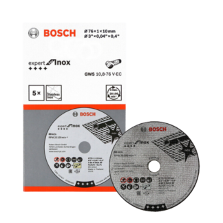 Bosch GWS 12V-76, 76x10x1 mm plastiku ja puiduketas 1 tk