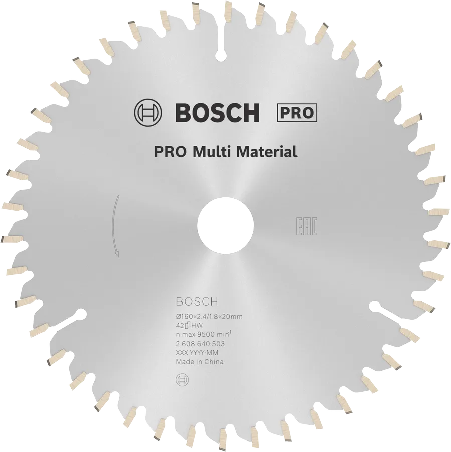Bosch saeketas Multi Material Ø 160x2,4x20 mm Z42