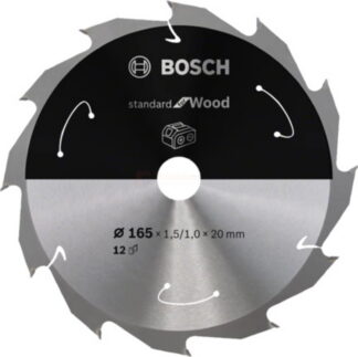 Bosch Standard akusaeketas puidule 165x20x1.5/1.0 12 hammast