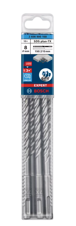 Bosch SDS plus-7X LongLife puur 8x150x215mm (10-st 1tk)