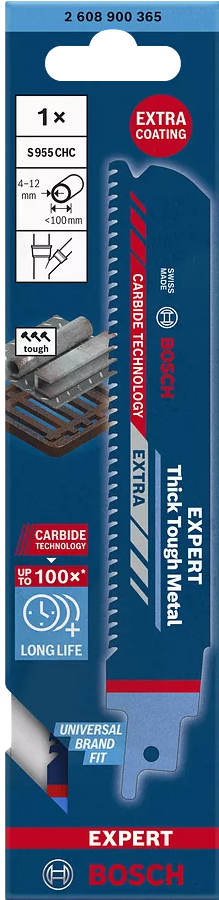 Bosch tiigersaetera S955CHC rauale ja malmile 100 mm 1tk