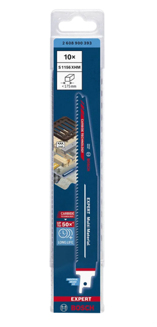 Bosch LongLife tiigersaetera S1156XHM plast, puit ja metall 175 mm 1 tk