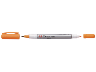 Marker Identi-Pen, 2-otsaga 0,4 ja 1,0mm D, oranž