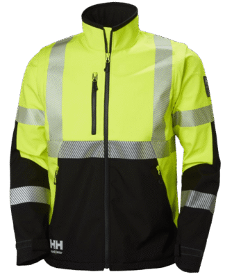 Helly Hansen ICU eemaldatavate käistega kõrgnähtav klass 3 koorikjope,  kollane/must