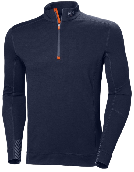Helly Hansen Lifa merino polosärk lukuga, tumesinine