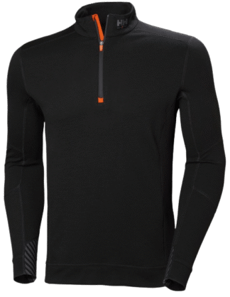 Helly Hansen Lifa merino polosärk lukuga, must