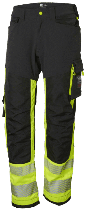 Helly Hansen ICU ripptaskutega püksid HI VIS CL1 kollane