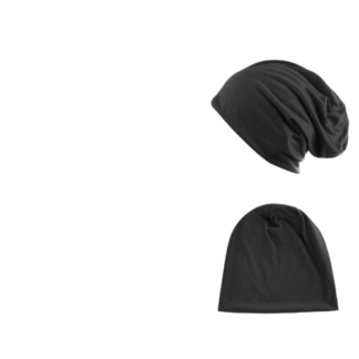 Müts puuvillane, must