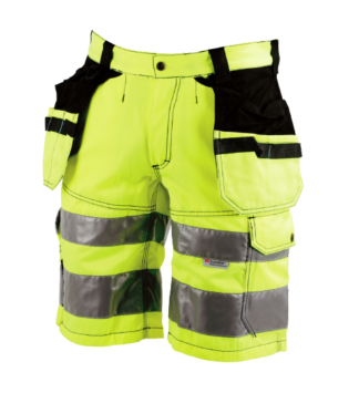 Gesto lüh.püksid ripptaskutega, kollane/must, kl 2