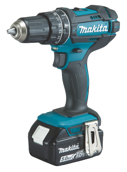 Komplekt Akulööktrell Makita DHP482RTJ + 2x 18V 5.0Ah akud ja akulaadija DC18RC