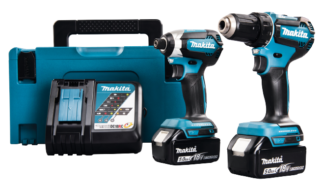 Combokit Makita DLX2289TJ (DDF485, DTD153) + 2x5.0Ah 18V akut ja akulaadija