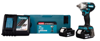 Komplekt Akulööktrell Makita DTW300RTJ + 2x 18V 5.0Ah akud ja akulaadija DC18RC