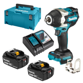 Akulöökmutrikeeraja Makita DTW700RTJ + 2x 5.0Ah akud ja DC18RC laadija