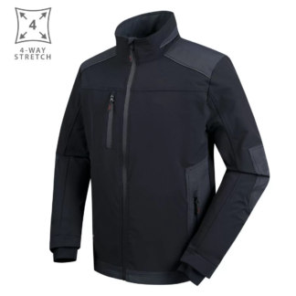 Pesso Titan 4Way Stretch jakk, must