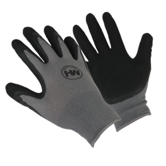 Hard Work Jack õhukesed polüesterkindad PU kate peopesas, hall