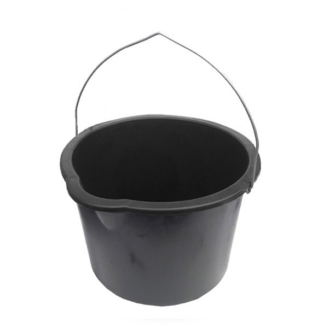 Mustast plastikust seguämber 20l  ø345 mm, kõrgus 275 mm