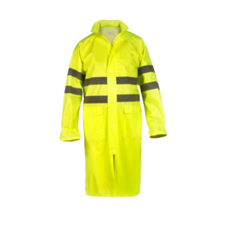 Vihmamantel nailon/PVC, kõrgnähtav, kollane