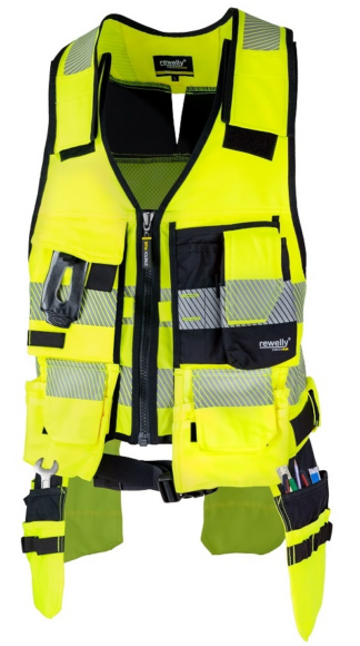 Rewelly kõrgnähtav klass 2 ripptaskutega vest.